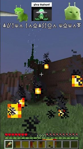 alien invasion event in minecraft 👽🛸