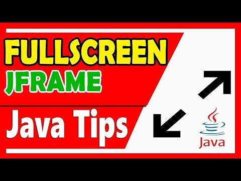 ► 7. 🔴【JAVA TIPS】JAVA Windows in 💻 FULL SCREEN │ JFRAME FULLSCREEN 【NETBEANS IDE】