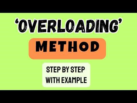 What is Function Or Method Overloading ? | Method Overloading | Function Overloading