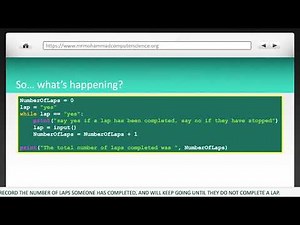 Condition Controlled Iteration/While Loops in Python - igcse/gcse computer science