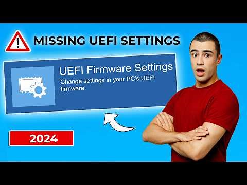 Fix UEFI Firmware Settings Missing in Windows 10 | Step-by-Step Guide