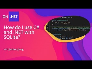 How do I use C# and .NET with SQLite?