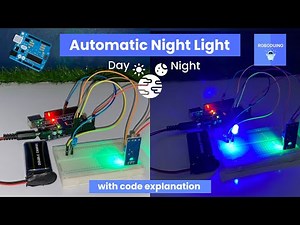 Automatic Night Light using Arduino UNO ☀️🌙 Beginner friendly LDR Sensor & LED Project 💡