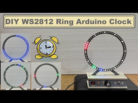 DIY WS2812 Analog style Arduino Ring Clock
