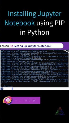 Install Jupyter Notebook using PIP in Python