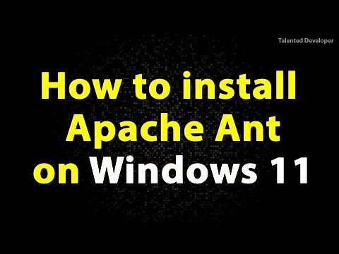 How to install Apache Ant on Windows 11
