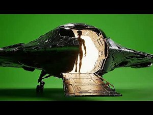 Realistic Alien Green Screen Landing: Spacecraft VFX Overlay Free Download