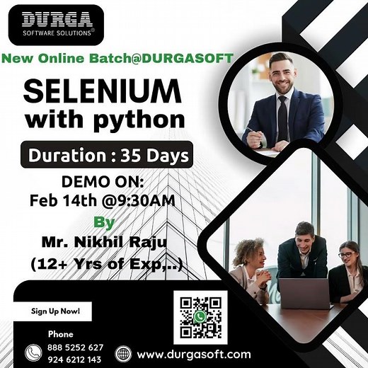 "Learn Selenium with Python | Free Demo by Durgasoft | Kickstart Your Automation Career"