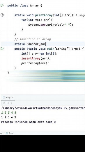 DSA with Java - Insertion in Array with Java #algorithm#programming #javaprogramming#datastructures
