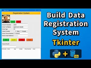 Python Tkinter Registration Form Tutorial for Beginners (Full System Part 1)