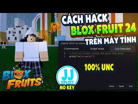 How to Hack Blox Fruit on PC Client JJsploit Fix Error No Need to Get Key Auto Farm ANTI BAN
