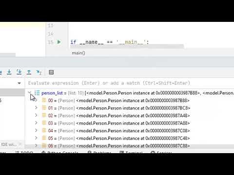 Debug and Inspect Python variables using PyCharm