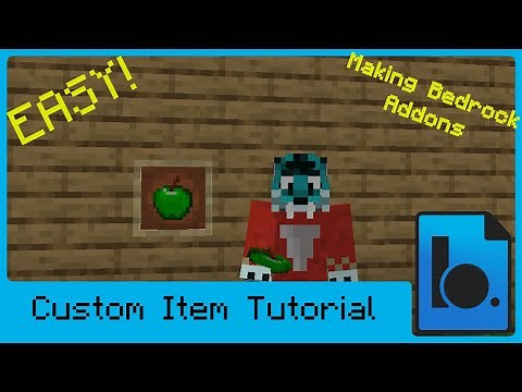 Minecraft Bedrock Addons Tutorial - Custom Item - Windows 10