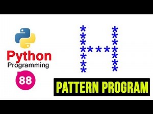 Python Pattern Programs - Printing Stars in H Shape