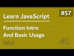 Learn JavaScript In Arabic 2021 - #057 - Function Intro And Basic Usage