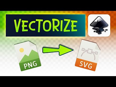 How to Convert png to svg in Inkscape Vectorize Tutorial