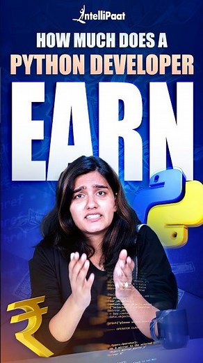 How Much Does a Python Developer Earn? | Python Developer Salary | Intellipaat #Shorts #Python