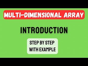 Ssm ST Multi Dimen Array