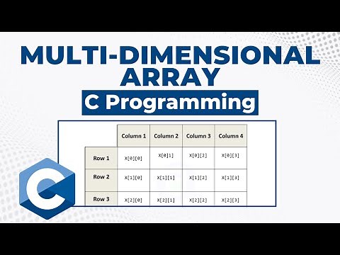 Multi-Dimensional Arrays in C Programming | C Programming Tutorial