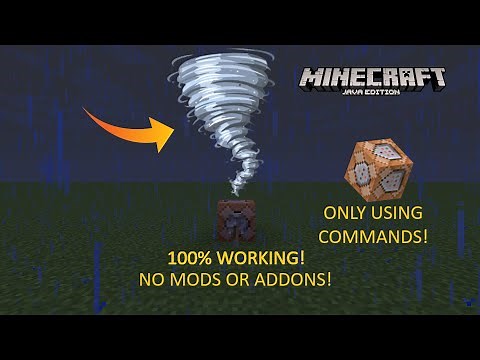 HOW TO MAKE A TORNADO USING COMMAND BLOCKS!(NO MODS OR ADDONS!)