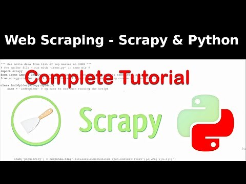 Scrapy and Python tutorial | How to scrape data from IMDB top 250 movies - 2020