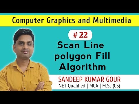 Scan line polygon fill algorithm | Polygon Area Fill Algorithm