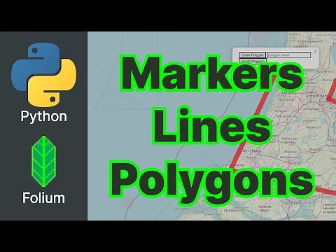 Python Folium #2 - Markers, Lines & Polygons