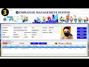 3/3 - Employee Management System Project With Database in Python Python Project