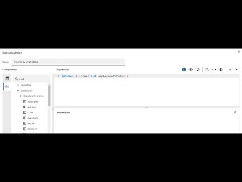 Cognos Analytics - Calculation