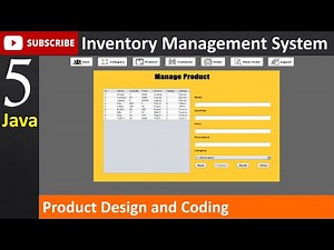 5. Inventory Management System in java - Product Page (JFrame, Mysql Database, Netbeans IDE)