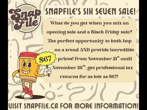Snapfile’s SIX SEVEN Opening & Black Friday sale!