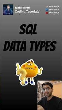SQL Data Types Explained with a Real Example (Users Table) #codingshorts #database #mysql