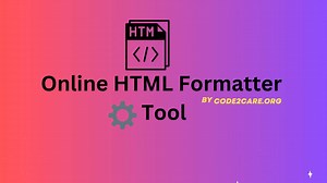 Online HTML Code Formatter (Prettier) Tool - Code2care