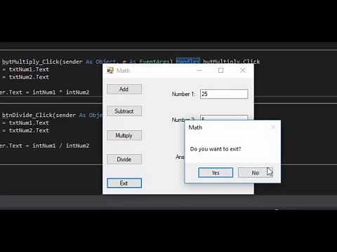 Simple Math Program VB.NET