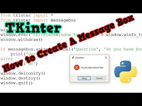 How to Create A Message Box in Python - Tkinter