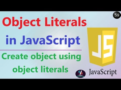 #59 Object Literal in JavaScript | Object in JavaScript | Object Literal Technique~JavaScript Series