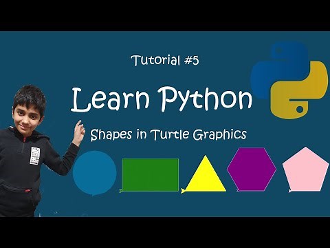 Learn Python, Tutorial 5 (Draw Shapes Using turtle)