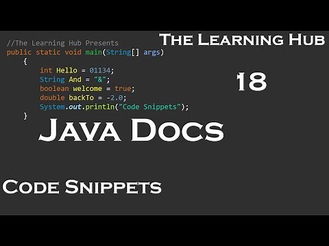 Reading the Java Documentation | Code Snippets 18