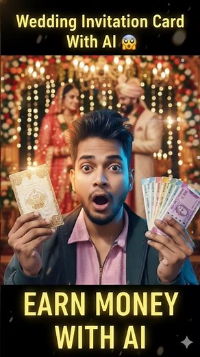 Wedding Invitation Card Making With Ai Complete Free 🤯🤫 #educational #invitation #ai