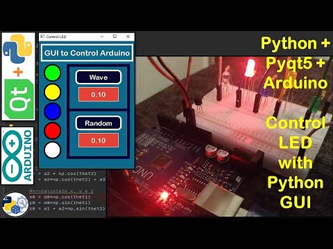 Python PyQt5 Arduino GUI - GUI to Control Arduino