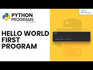 HELLO WORLD PROGRAM IN PYTHON - First Python Program (HINDI)