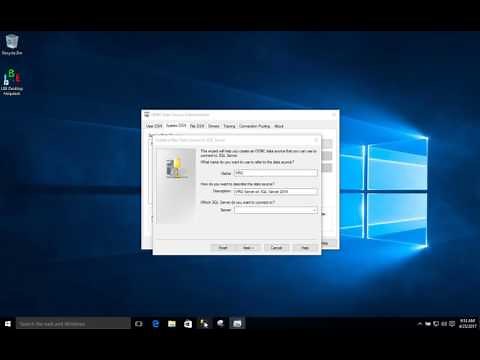 Creating an ODBC Data Source Name
