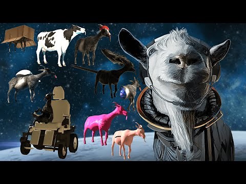 Goat Simulator: Waste of Space - How to unlock ALL Goats/Mutators! (Milky Way Goat etc.) [PS4]