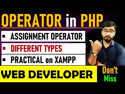 PHP Tutorial - Operator in PHP | Assignment Operator in PHP | php tutorial for beginners #php