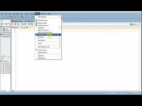 SQL Developer: Adding new SQL worksheet