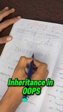 👉 Episode 20 | Inheritance #coding #python #programming #btech