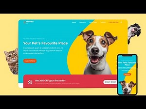 How To Make Website Using HTML And CSS | Pet Shop Website