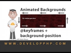 Background Position keyframes Animation CSS Tutorial