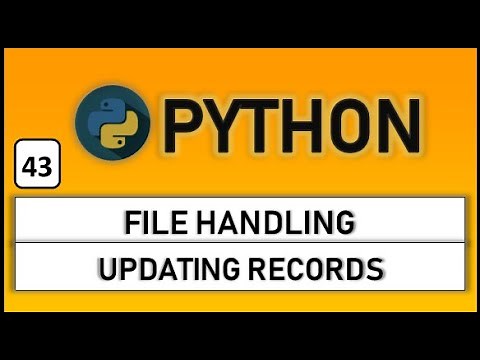 Updating records in text file