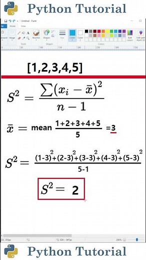 Calculating Population Variance | Python Tutorial
